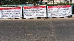 ఆంధ్రకు చేరిన ఫ్లెక్సీలు, పోస్టర్ల సంప్రదాయం..