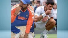 వరల్డ్ కప్: వింతగా పిచ్ దగ్గర సెలబ్రేట్ చేసుకున్న హిట్ మ్యాన్