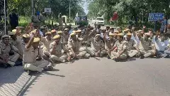 తెలంగాణ అంతటా బెటాలియన్ పోలీసుల ఆందోళన..