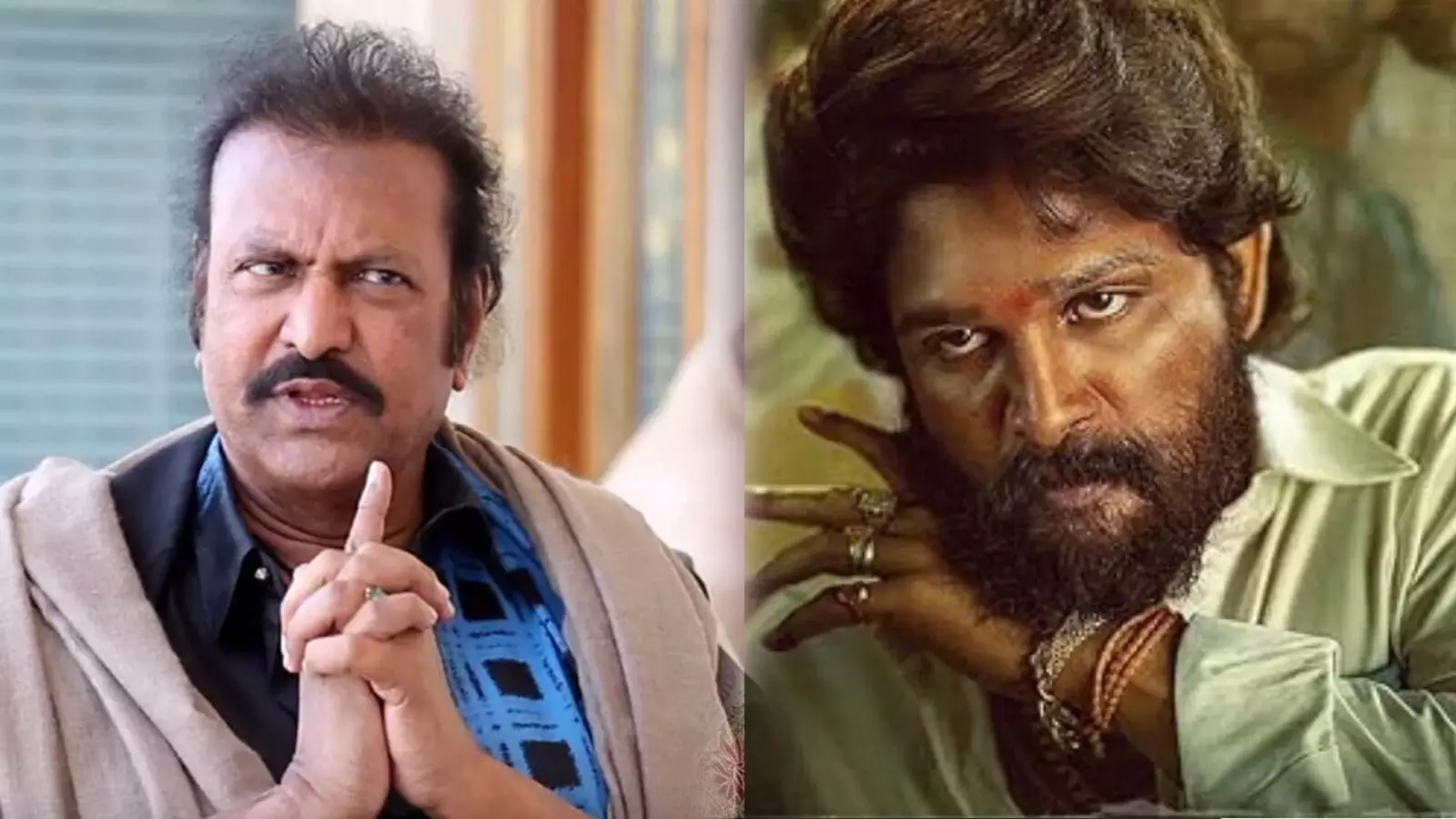 AlluArjun and MohanBabu|మంచును వదిలేసి పుష్ప వెంటపడిన మీడియా