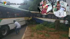 Breaking | చంద్రగిరి వద్ద ఢీకొన్న ఆర్టీసీ బస్సులు