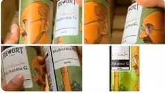 బీర్ల టిన్నులపై మహాత్మా గాంధీ ఫొటోనా ?