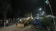 రాష్ట్ర సరిహద్దుల వద్ద రైతుల నిరసన శిబిరాల తొలగింపు..