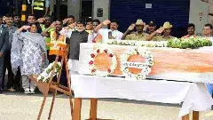 బెంగళూరుకు చేరిన  నాయక్ భౌతికకాయం