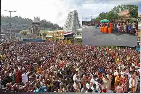 టీటీడీ ప్రయోగానికి వీఐపీల గండి.. సామాన్యులకు తప్పని కష్టాలు టీటీడీ ప్రయోగానికి వీఐపీల గండి.. సామాన్యులకు తప్పని కష్టాలు