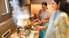 కుప్పం: సీఎం కొత్త ఇంటిలో పాలు బాగా పొంగాయి..