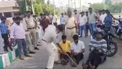 మానవత్వం మరిచిన ఏపీ పోలీస్