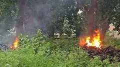 తుపాకుల, డ్రోన్ల కాపలా  మధ్య నంబాల కేశవ రావు పెద్ద కర్మ