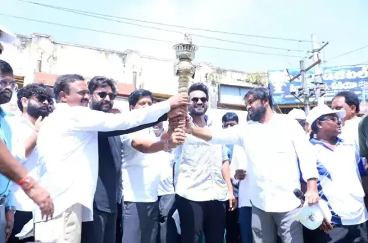 మసులా ఉత్సవాలకు ముందు ‘భైరవం’ టీమ్ సందడి