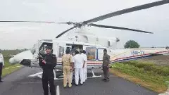 సీఎం హెలిక్యాప్టర్‌కి ఏమైంది..ఎందుకు ఆందోళనలు