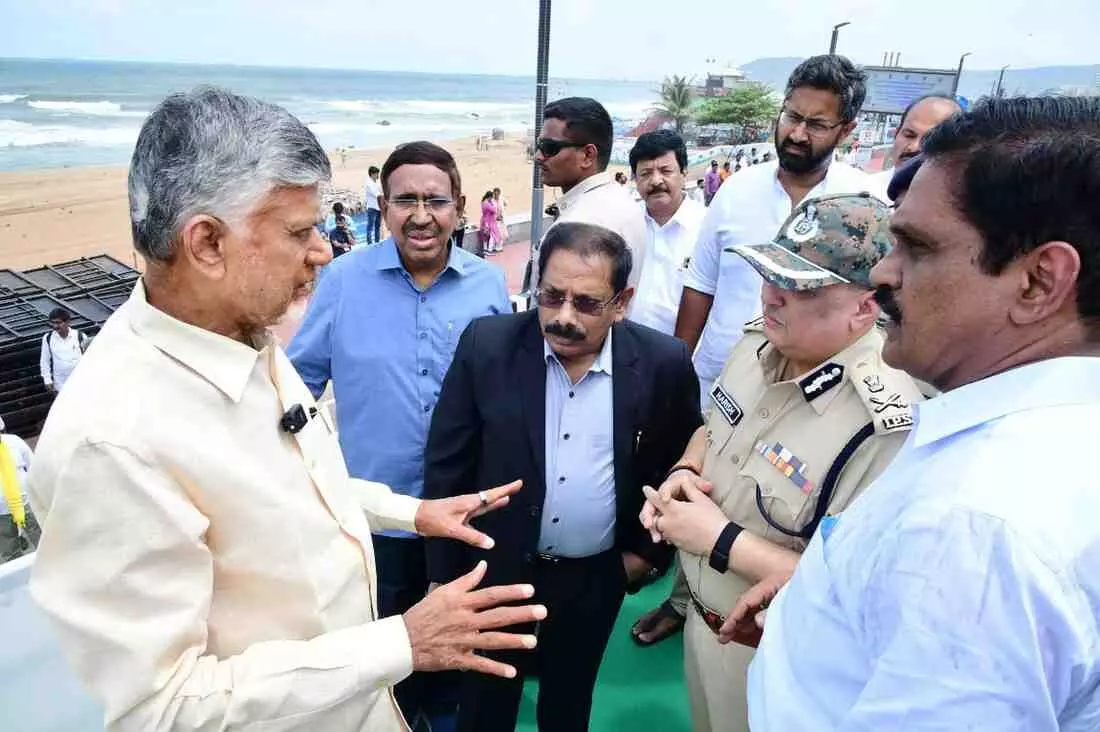 యోగాంధ్రకు వైజాగ్‌ ముస్తాబు!