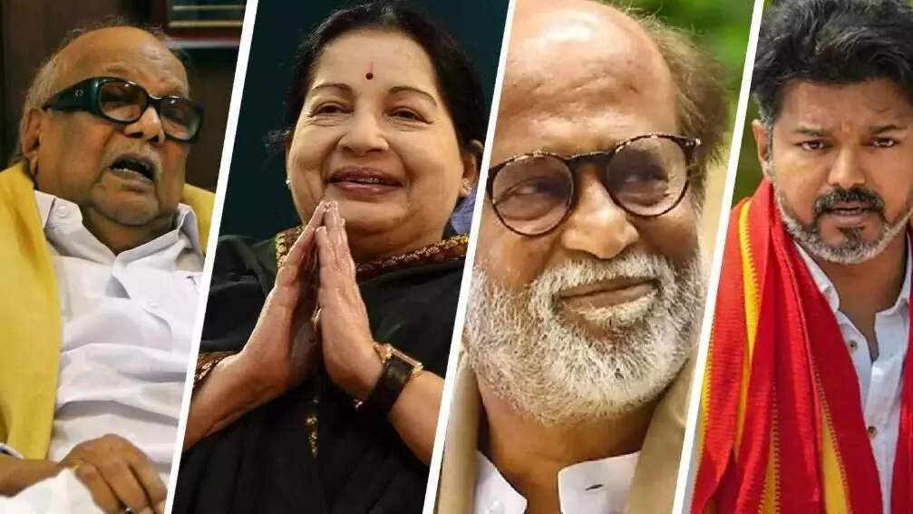 తమిళ రాజకీయాల్లో సినీ రంగం ప్రాధాన్యం ఎలా పెరిగింది? తమిళ రాజకీయాల్లో సినీ రంగం ప్రాధాన్యం ఎలా పెరిగింది?