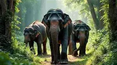 ఎర్రపుష్పాల కోసం నిఘా పెడితే.. ఏనుగులు కనిపించాయి..