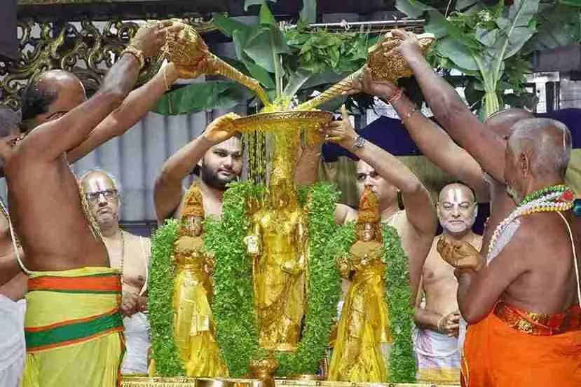 తిరుమల:దోషాల నివారణ కోసం పవిత్రోత్సవాలు ప్రారంభం.. తిరుమల:దోషాల నివారణ కోసం పవిత్రోత్సవాలు ప్రారంభం..