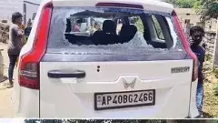 పులివెందులలో రాళ్లతో దాడి