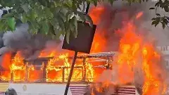 విశాఖలో దగ్ధమైన ఆర్టీసీ బస్సు.. ప్రయాణీకుల హాహాకారాలు