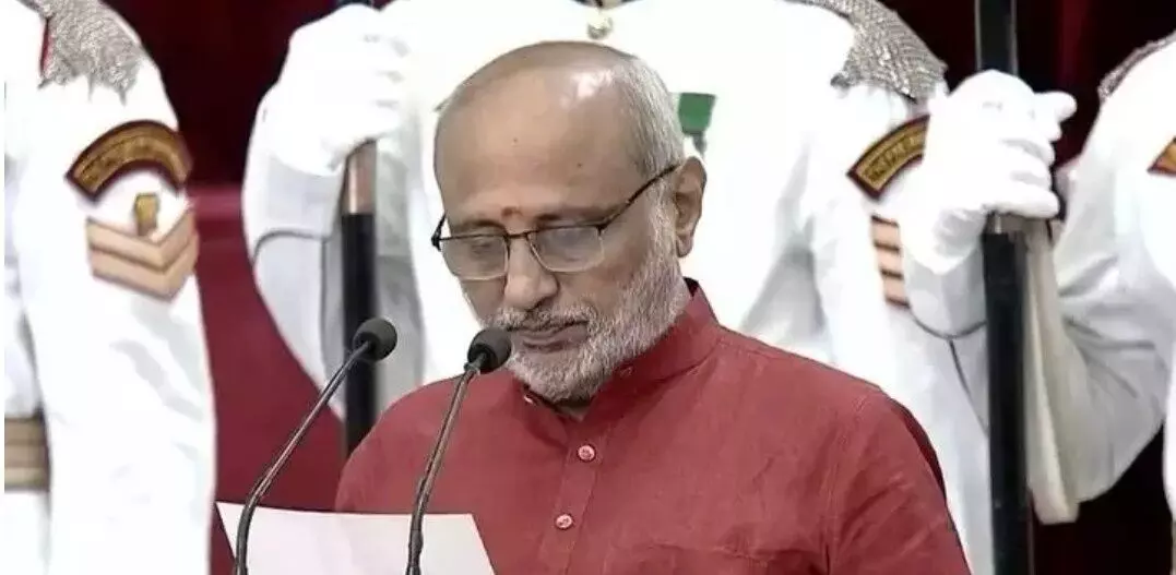 భారత 15వ ఉపరాష్ట్రపతిగా రాధాకృష్ణన్ ప్రమాణ స్వీకారం భారత 15వ ఉపరాష్ట్రపతిగా రాధాకృష్ణన్ ప్రమాణ స్వీకారం