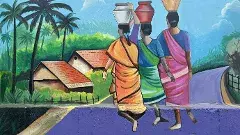 విజయవాడ పార్కుల్లో ఉట్టిపడుతున్న పల్లె శోభ!