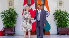 అజిత్ ధోవల్ తో భేటీ అయిన కెనడా ఎన్ఎస్ఏ