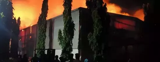 ప్రకాశం జిల్లా పొగాకు పరిశ్రమలో భారీ అగ్నిప్రమాదం ప్రకాశం జిల్లా పొగాకు పరిశ్రమలో భారీ అగ్నిప్రమాదం