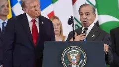 పాక్ ప్రధాని ముందే మోదీ పై ట్రంప్ పొగడ్తల వర్షం