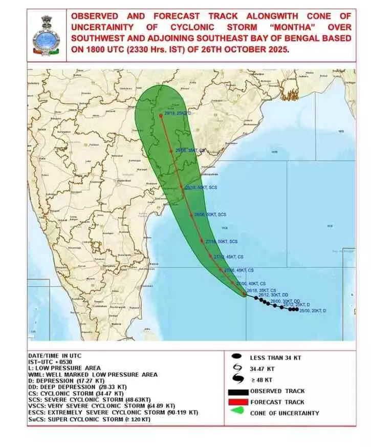 మొంథా తుపాన్ లేటెస్ట్ అప్డేట్స్ మొంథా తుపాన్ లేటెస్ట్ అప్డేట్స్
