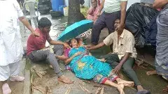 మొంథా తుపాను ఎఫెక్ట్, చెట్టు కూలి మహిళ మృతి