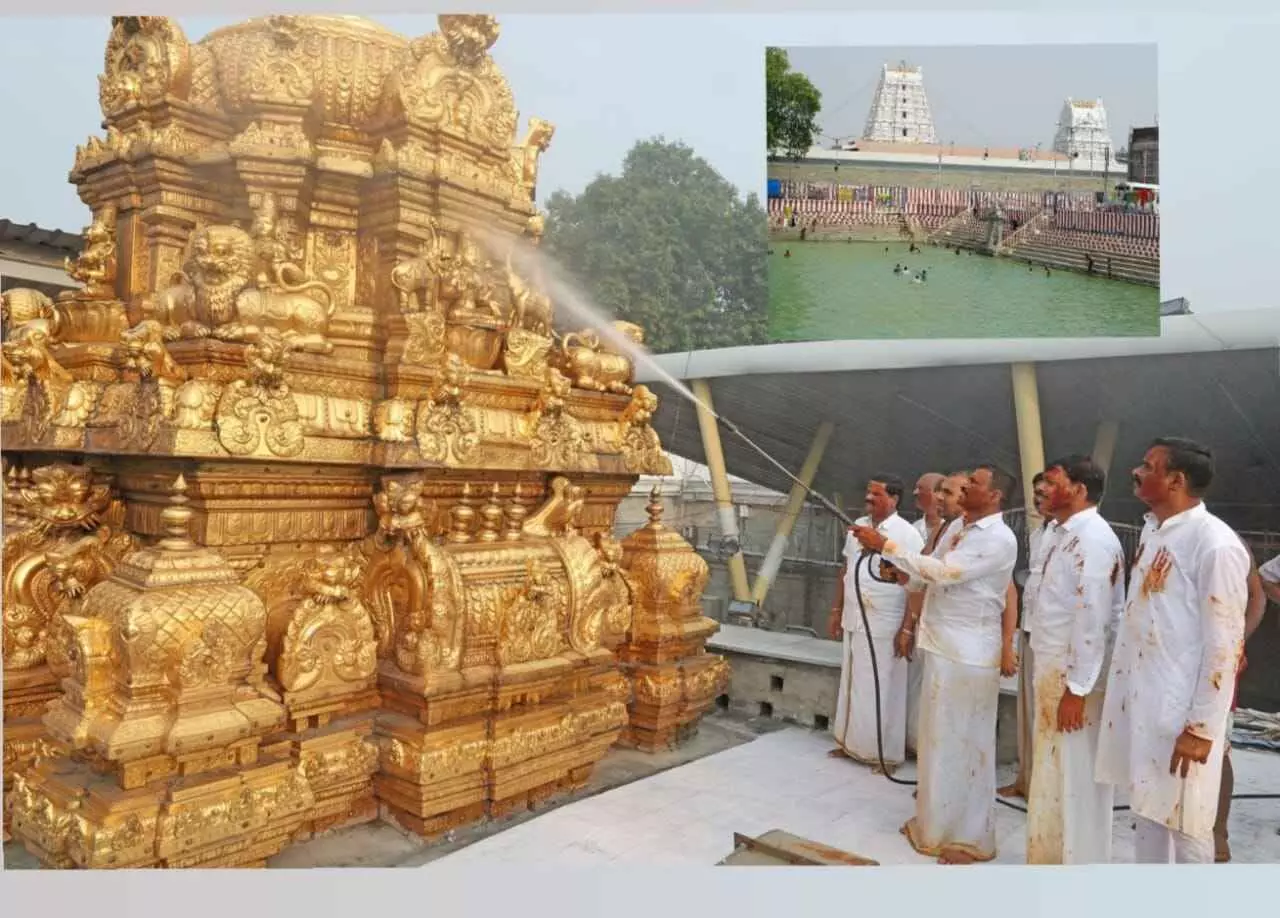 శ్రీవారి పట్టపురాణి ఆలయానికి బ్రహ్మోత్సవ మెరుగులు