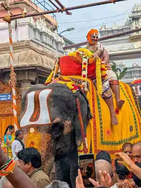 తిరుపతిలో కనువిందు చేసిన శోభాయాత్ర తిరుపతిలో కనువిందు చేసిన శోభాయాత్ర