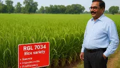 తుపాన్లకూ తలవంచని వరి వంగడం-RGL 7034