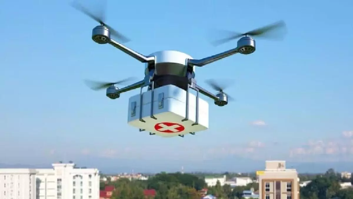 అడవి పల్లెలకు ఆకాశ మార్గాన ఔషధాలు! అడవి పల్లెలకు ఆకాశ మార్గాన ఔషధాలు!