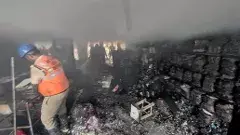 గుడివాడలో రూ. కోట్లాది విలువైన ఆస్తి బుగ్గిపాలు