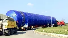 శ్రీసిటి నుంచి  ఈజిప్ట్‌కు భారీ లిక్విడ్ నైట్రోజన్ ట్యాంక్ ఎగుమతి