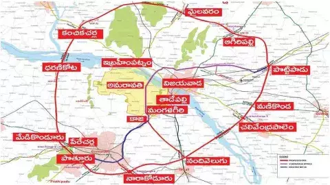 అమరావతి ఔటర్ రింగ్ రోడ్, భూసేకరణ వివాదం తీవ్రం