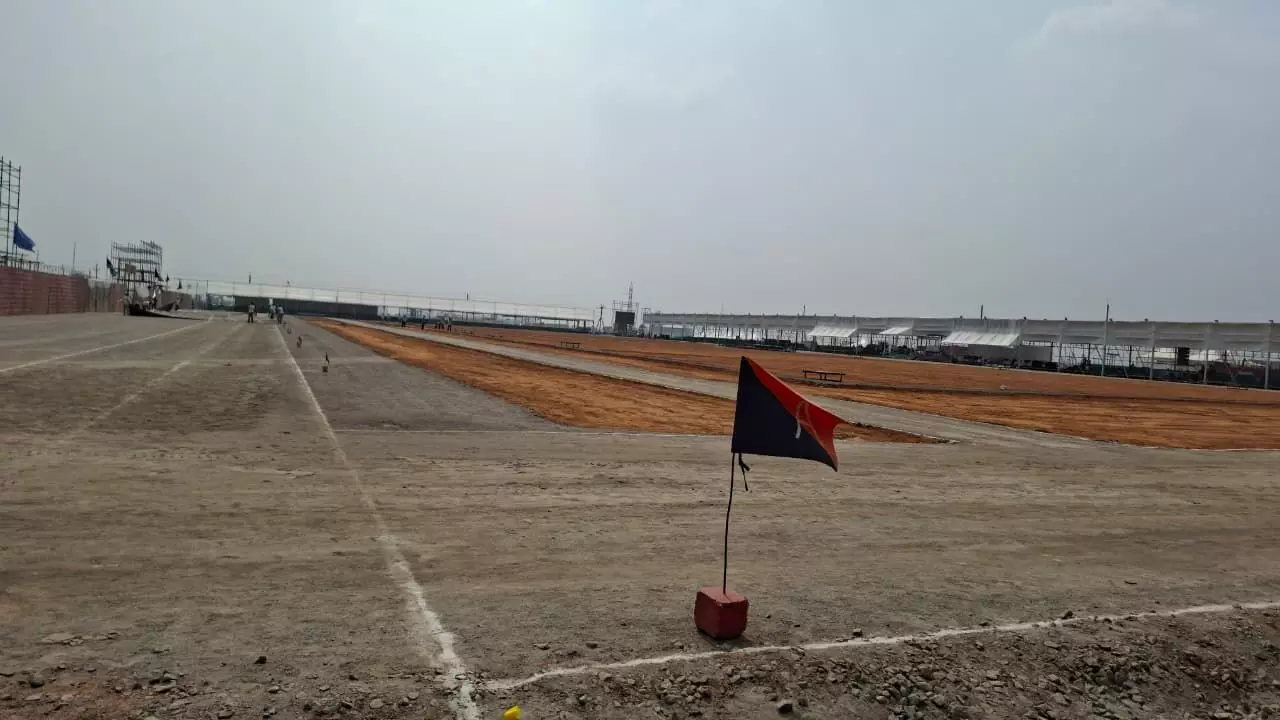 రిపబ్లిక్ డే వేడుకలకు సిద్ధమైన అమరావతి రిపబ్లిక్ డే వేడుకలకు సిద్ధమైన అమరావతి