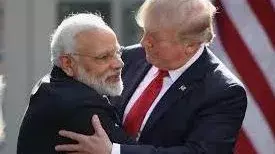 Donald Trump with Modi