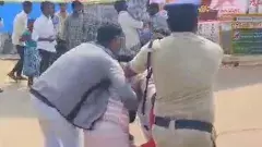 సీఎం గోబ్యాక్ నినాదాలు, ఎమ్మిగనూరులో ఉద్రిక్తత