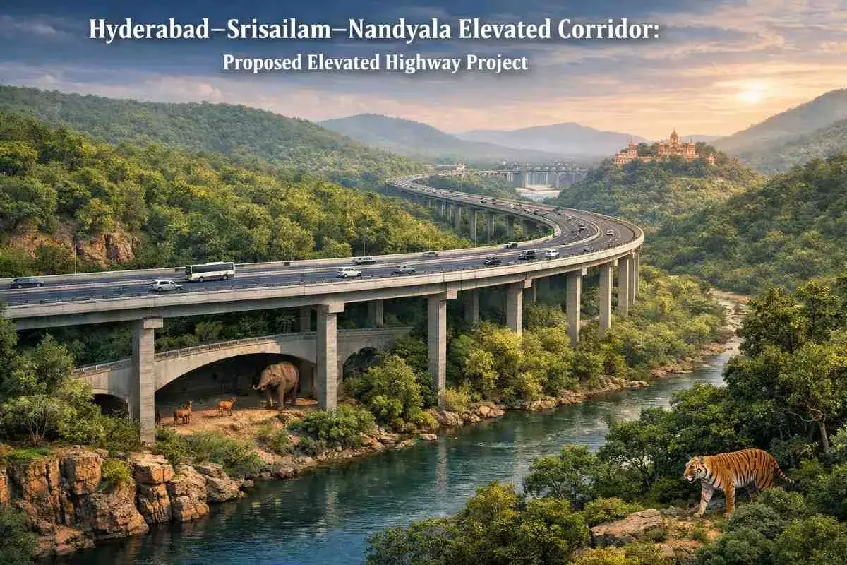 నల్లమల మీద ఎగిరే రహదారి: హైదరాబాద్–శ్రీశైలం కారిడార్‌కు కేంద్ర గ్రీన్ సిగ్నల్