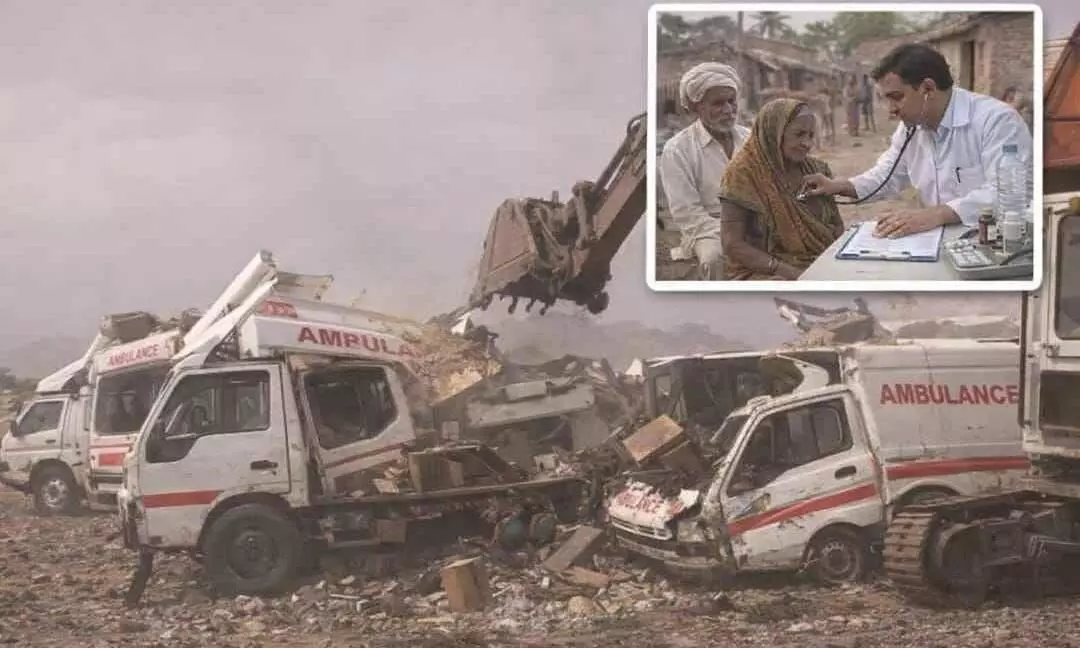 తుక్కుగా మారిన పేదల సంజీవని తుక్కుగా మారిన పేదల సంజీవని