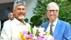 Bill Gates with Chandrababu
