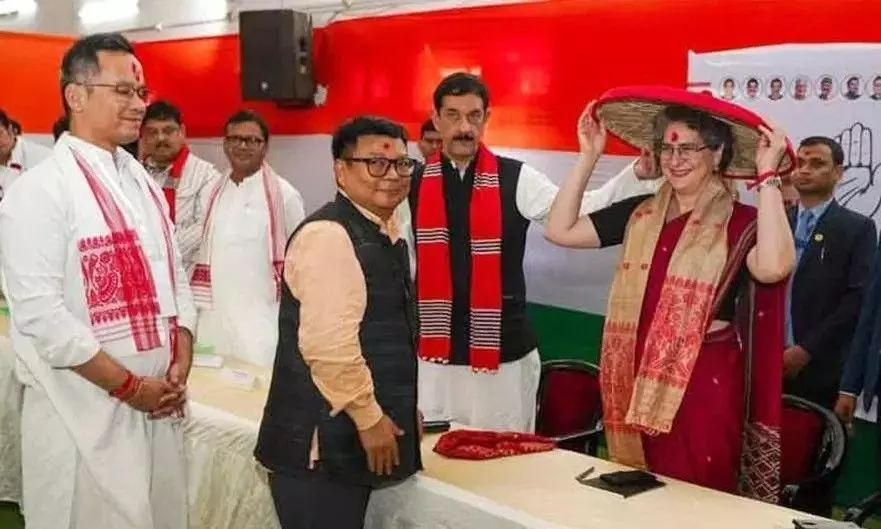 అస్సాంలో రెండు రోజుల పాటు ప్రియాంక .. అస్సాంలో రెండు రోజుల పాటు ప్రియాంక ..