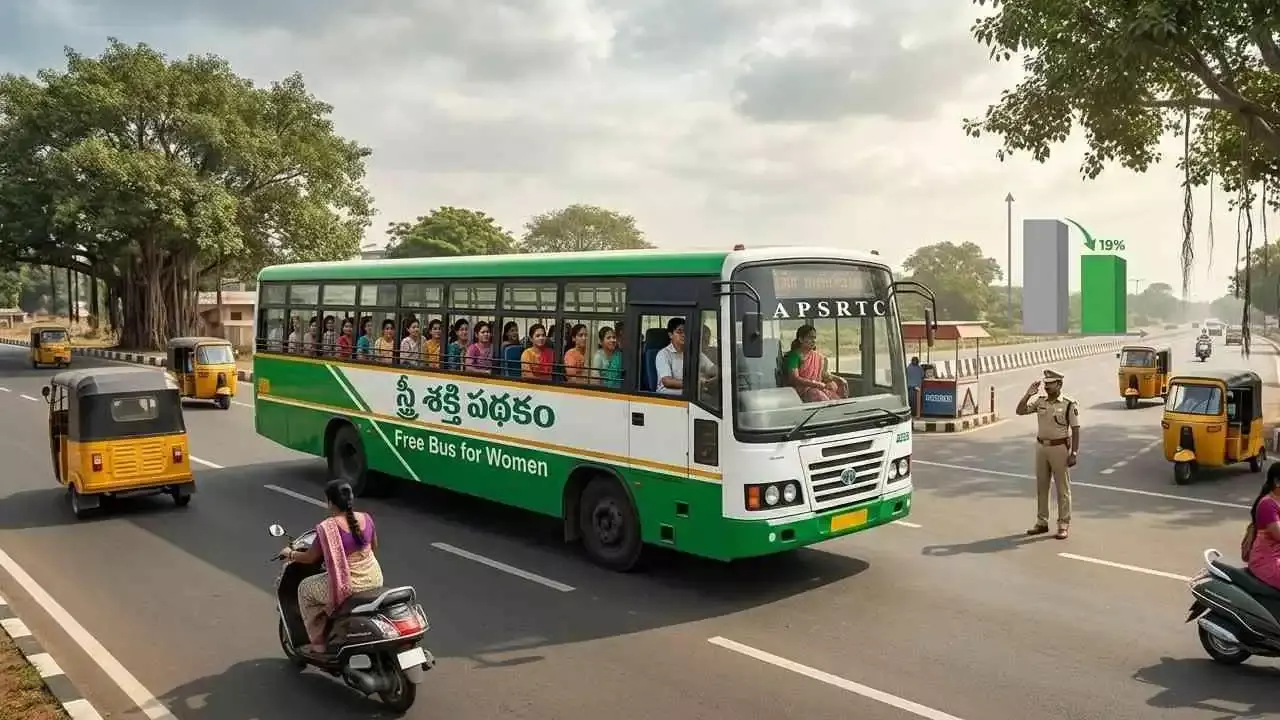 స్త్రీ శక్తి మ్యాజిక్: ఉచిత బస్సుతో తగ్గుతున్న రోడ్డు ప్రమాదాలు!