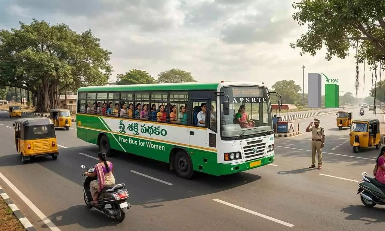 స్త్రీ శక్తి మ్యాజిక్: ఉచిత బస్సుతో తగ్గుతున్న రోడ్డు ప్రమాదాలు!