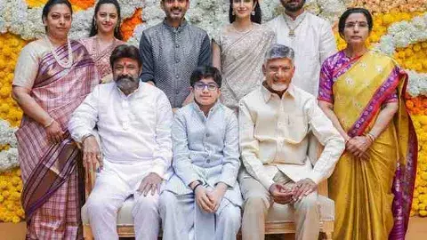 నారా దేవాన్ష్ పంచెకట్టాడు.. వైభవంగా ధోతీ ఫంక్షన్